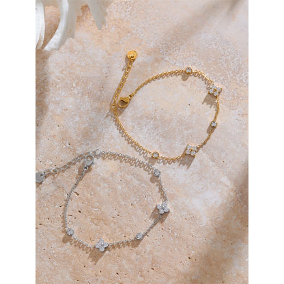 CRYSTAL FLOWER BRACELET